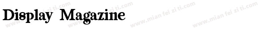 Display Magazine字体转换